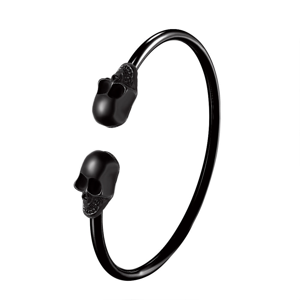 Wholesale Exaggerated Gothic Skull Alloy Bracelets